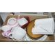 Wicker case and similar tray, a large quantity of drinking glasses and other glass to include - Image 2 of 6