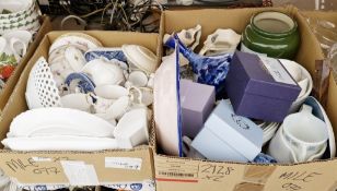 Quantity of chinaware to include three Masons Ironstones jugs for Liberty of London, a Royal