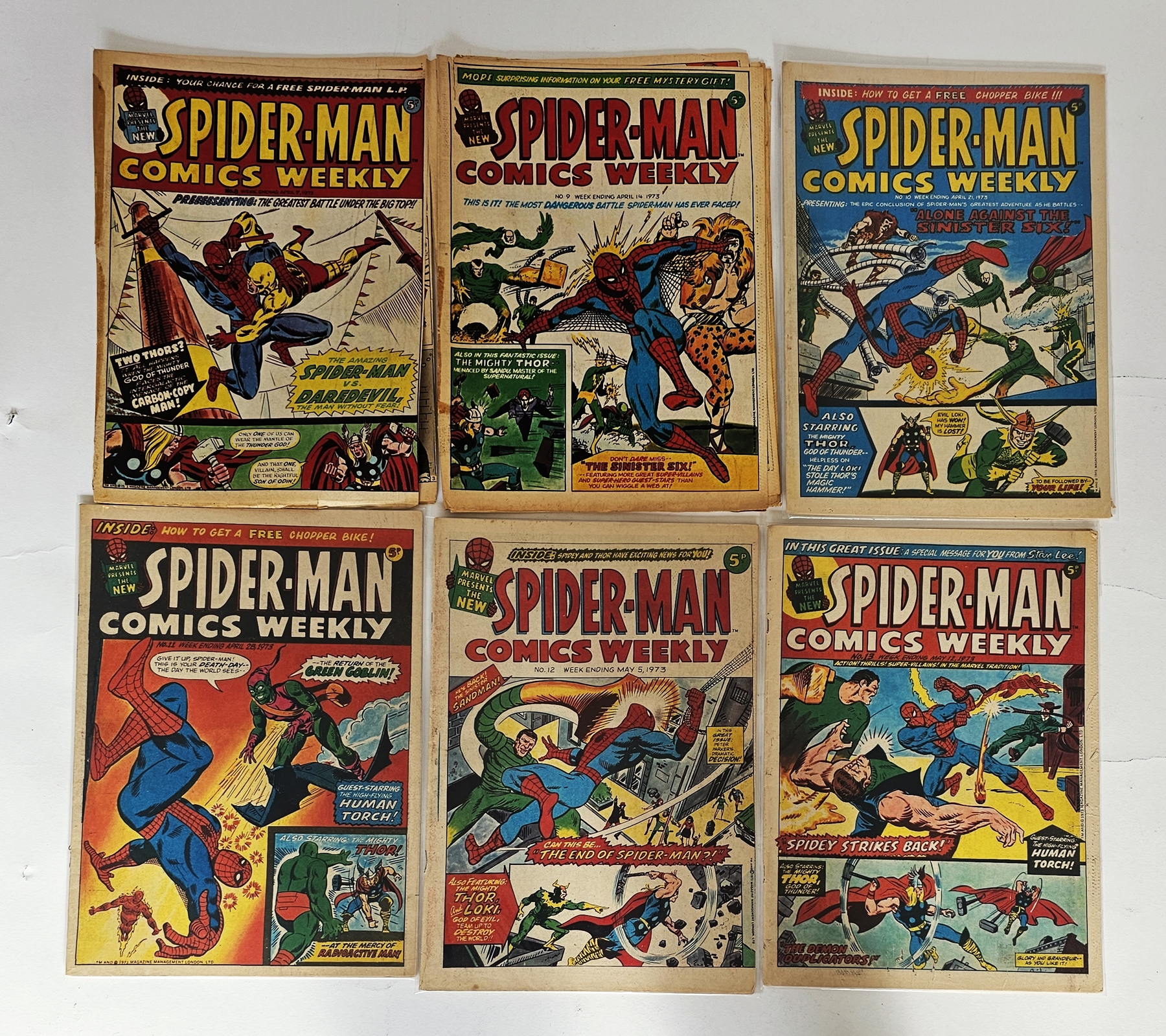 Marvel UK Spiderman Comics Weekly complete run #1-157, Super Spider-Man with the Super-Heroes #158- - Image 4 of 5