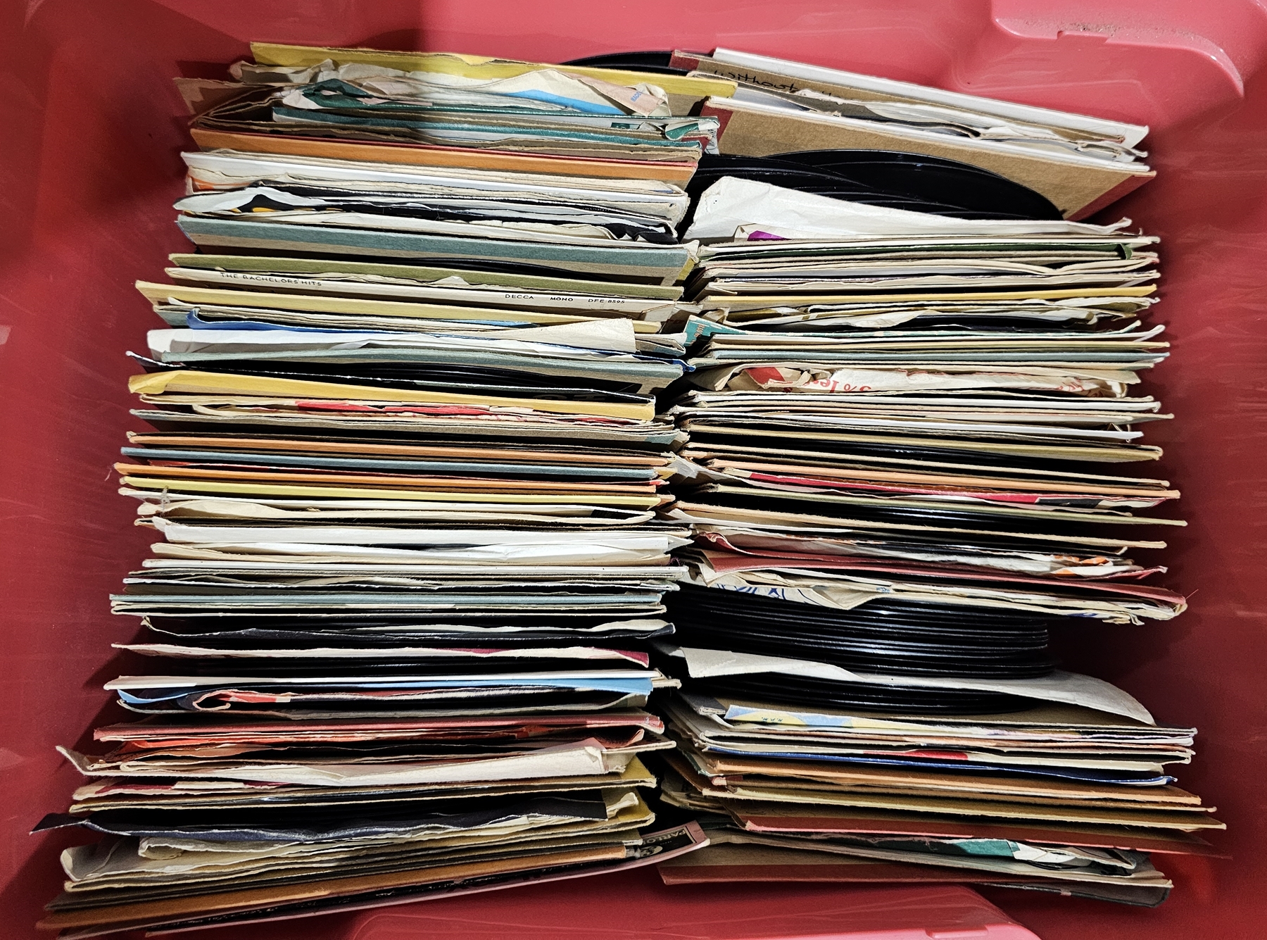 Box of vinyl LPs mostly easy listening and pop including Nat King Cole, Stevie Wonder, Songs in - Image 2 of 2