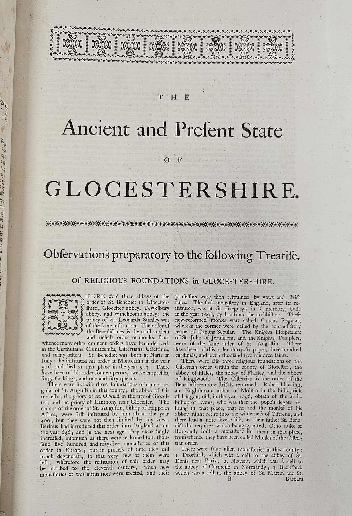 [Atkyns (Sir Robert). "The Ancient and Present State of Glocestershire.......1768", title page and - Image 12 of 13