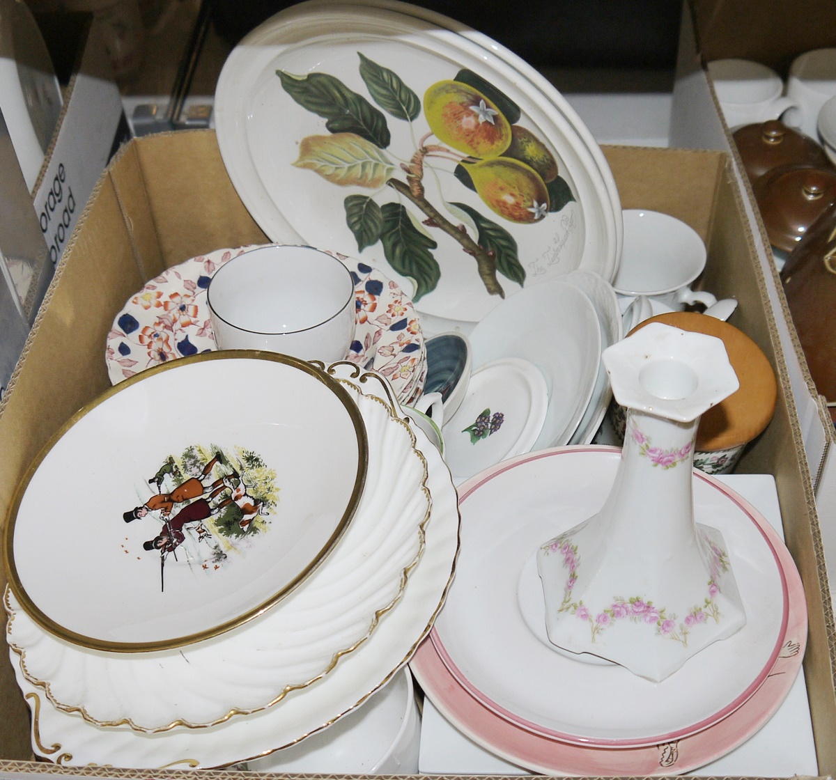 Portmeirion Susan Williams Ellis Variations lidded jar, two Portmeirion Pomona the Goddess of