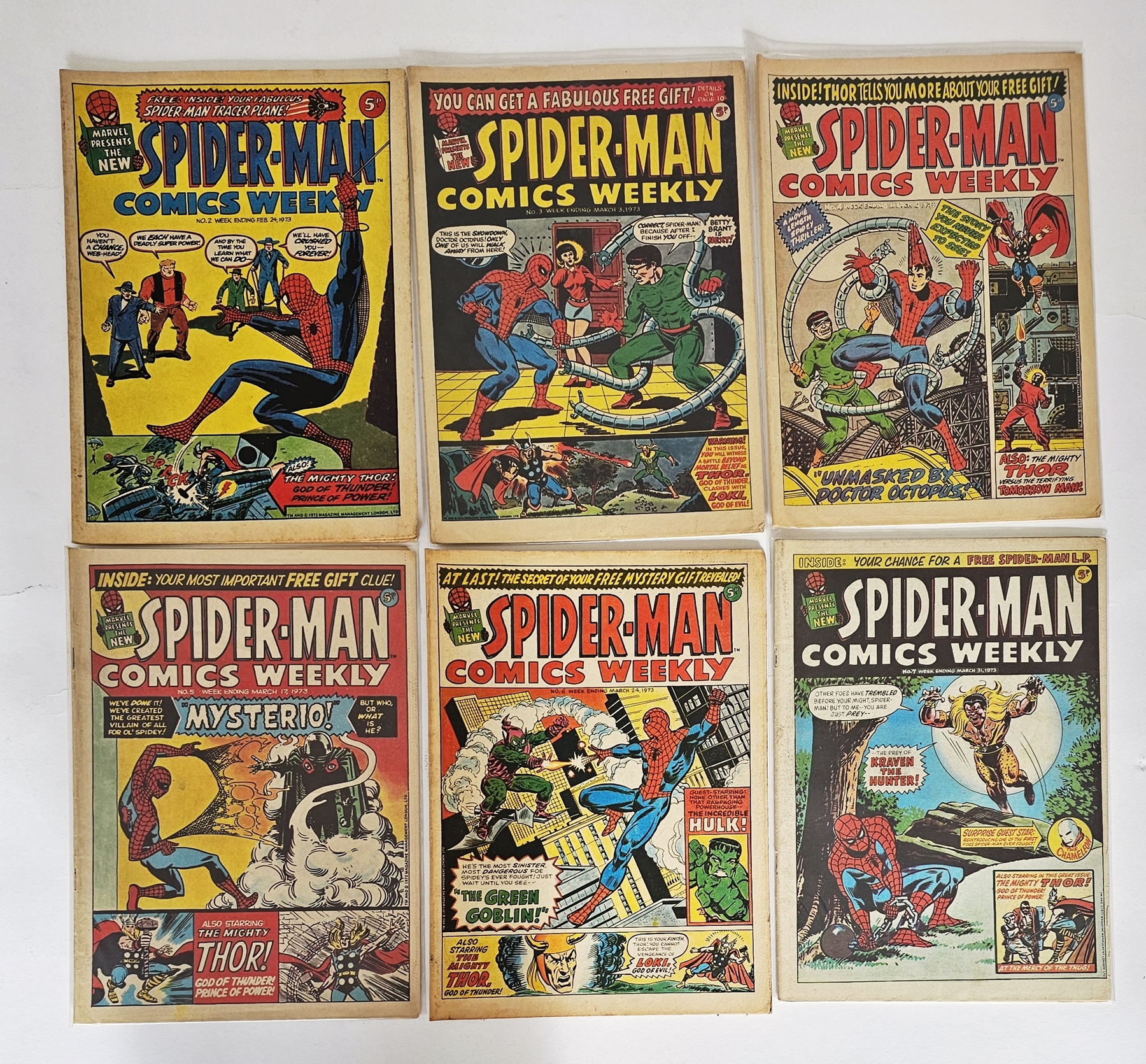 Marvel UK Spiderman Comics Weekly complete run #1-157, Super Spider-Man with the Super-Heroes #158- - Image 3 of 5