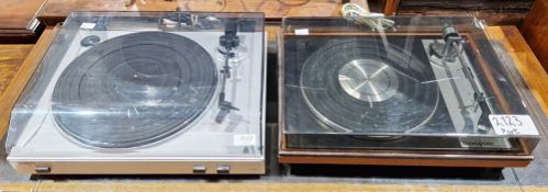 Vintage Goldring G101 turntable and a Ion USB turntable (2)