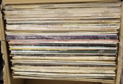 Two boxes of interesting classical LPs including a three disc set J S Bach, St Matthew Passion,