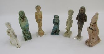 Collection of Grand Tour and later Egyptian artefacts, 7 various deities.
