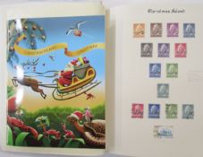 Christmas Island stamps: Large, red “ Senator” album of mint and used definitives, commemoratives
