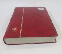 British Empire stamps: Large red stock book of mint & used Omnibus issues of various countries