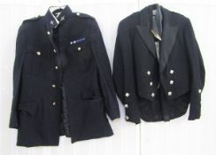 3 mess dress blue uniforms which once belonged to Major Herbert M. McRitchie, M.C. Parachute