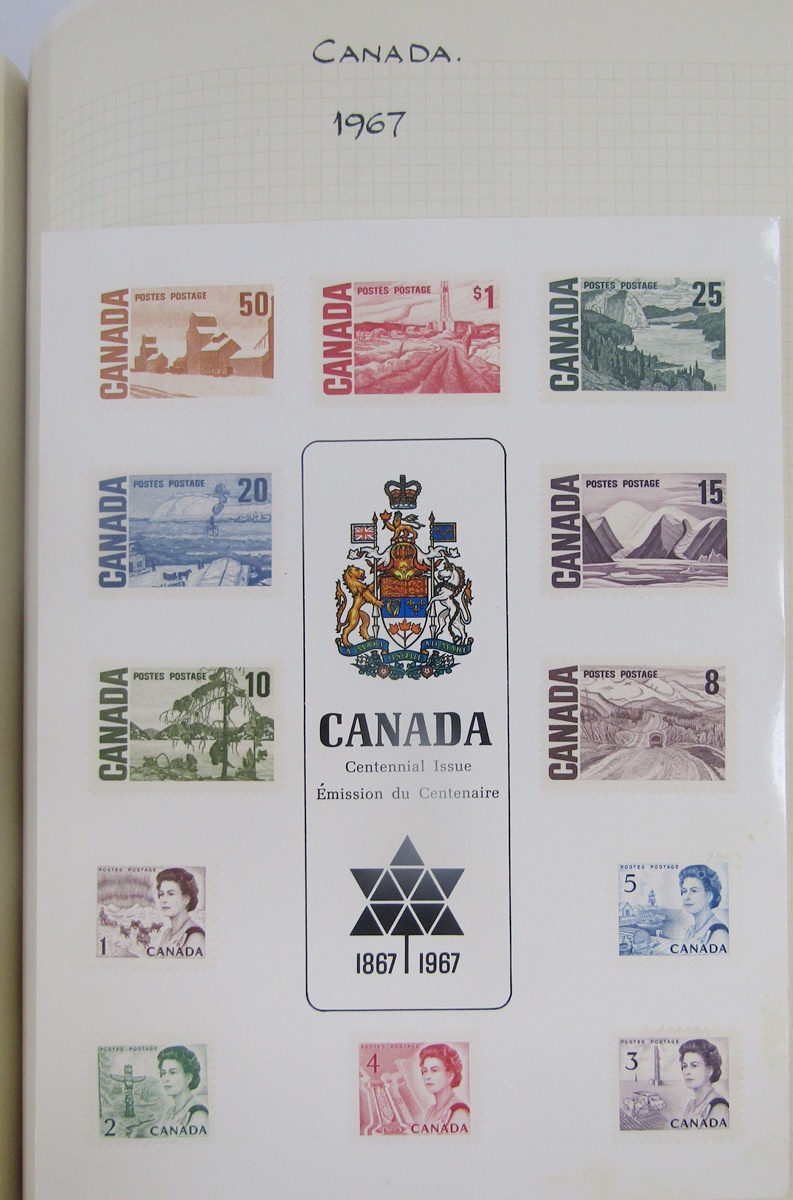 Canada stamps: QV-QEII issues in album, stockbook, and sleeve of definitives, commemoratives, - Image 3 of 9