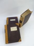 Three handwritten ledgers dated 1920's and one dated 1934-1936 from a company that provided catering