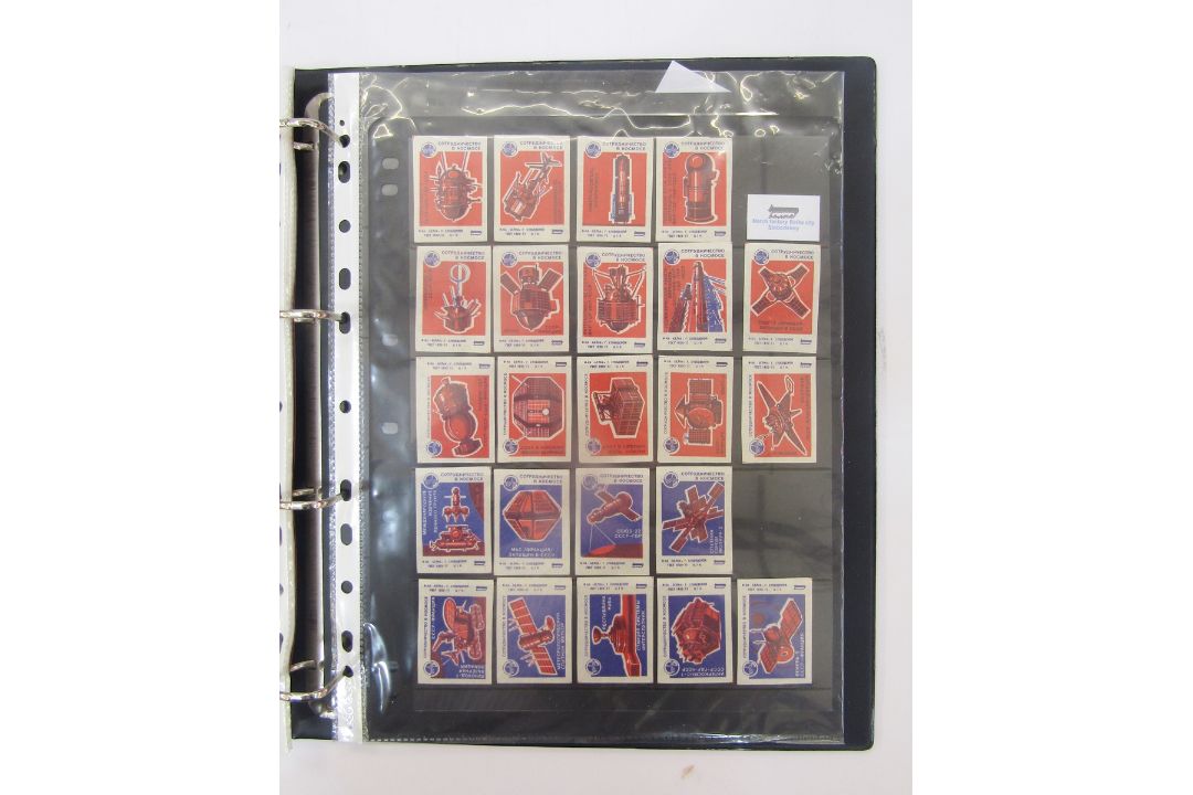 Two albums of Russian matchbox labels, space related and others - Image 3 of 14