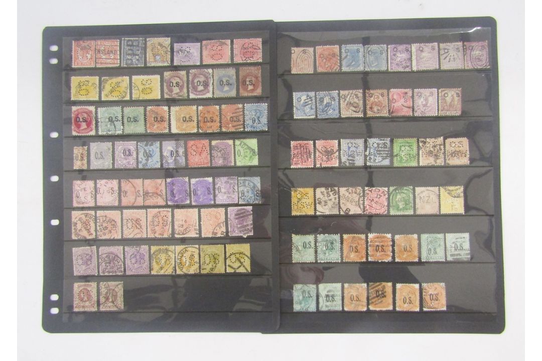 Stamps of Australia: Used Officials both perforated and overprinted of QV/KEVII period States and - Image 1 of 2