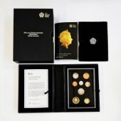 Royal Mint Proof Set, 2015 The Definitive Collection, consisting of 8 coins, two pounds (