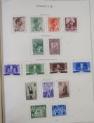 Stamps of Romania: Red ‘Simplex’ album of 1911-48 mint and used issues, including German WWI