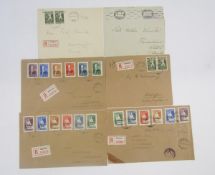 Finland stamps: Sleeve of covers and mint/used definitives mostly overprinted East Karelia with