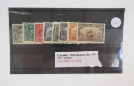 Stamps of Canada: Quebec Tercentenary 1908 mint mounted set, SG 188/195 cat £550.