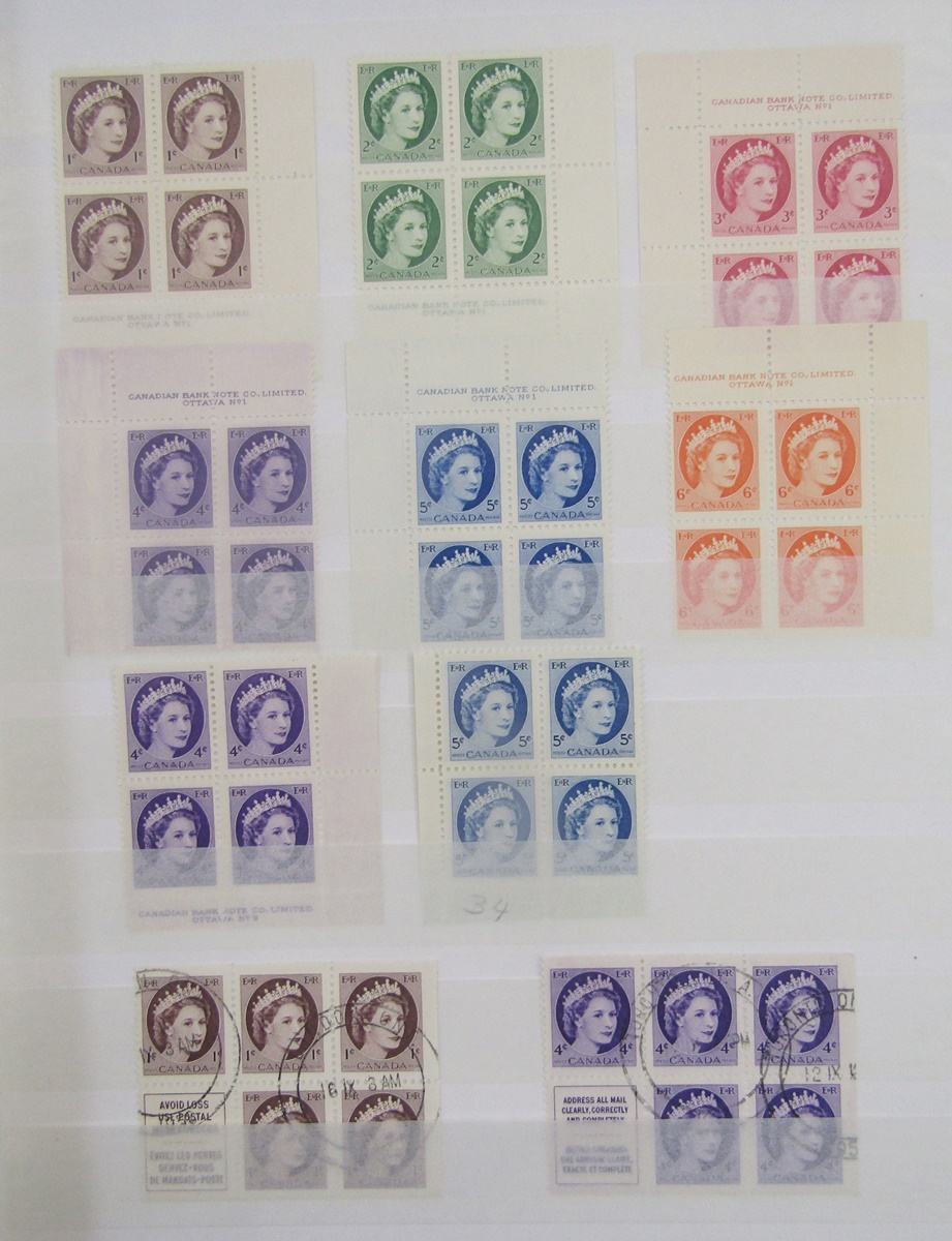 Canada stamps: QV-QEII issues in album, stockbook, and sleeve of definitives, commemoratives, - Image 8 of 9