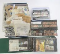 GB Stamps: Small white carton of QV-QEII mint and used definitives, commemoratives, officials,