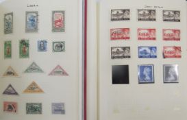 GB & World stamps: Collection in 4 albums of A to Y countries, QV-QEII, mint and used, with