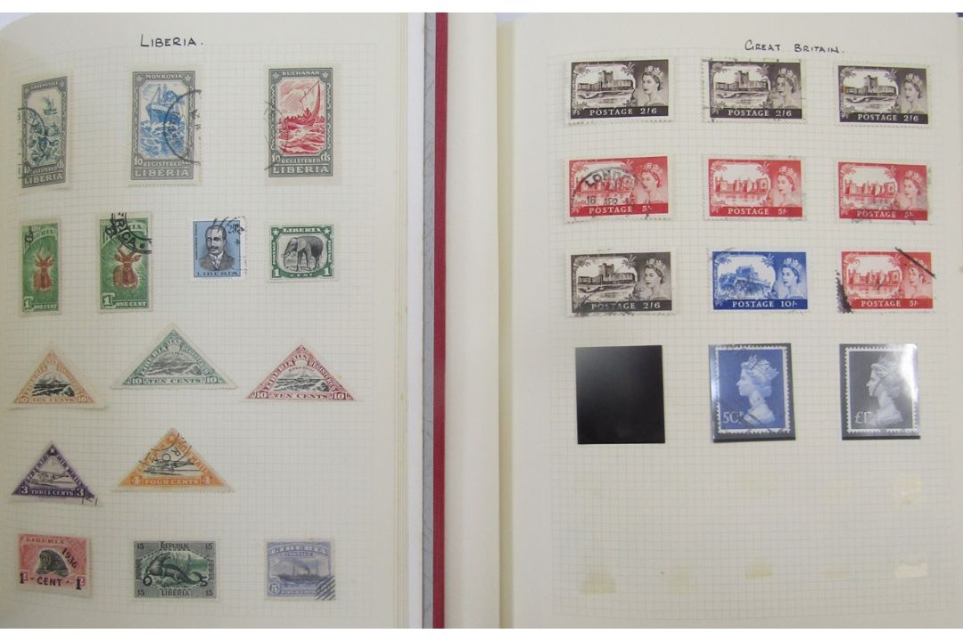 GB & World stamps: Collection in 4 albums of A to Y countries, QV-QEII, mint and used, with - Image 1 of 9