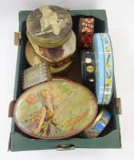 Sovereign Toffee decorative tin circa 1930's, Haltons decorative tin and other collectable tins