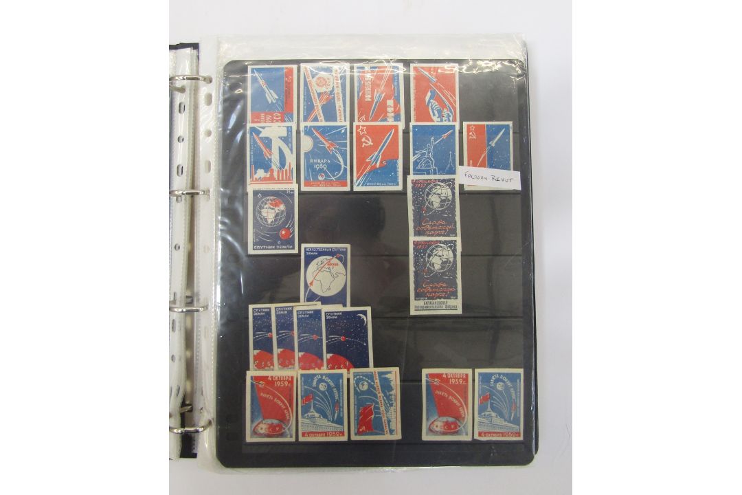 Two albums of Russian matchbox labels, space related and others - Image 6 of 14