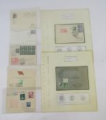 German Stamps: Nine Graf Zeppelin LZ130 covers/cards from 1937-39, 4 written-up with flight paths