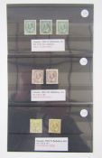 Canada Stamps: KEVII mint definitive issues to 20c including 2c imperforate pairs, SG 177a, total SG