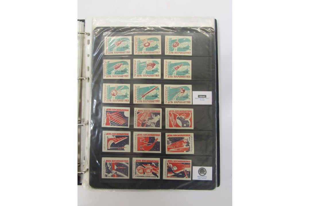 Two albums of Russian matchbox labels, space related and others - Image 7 of 14