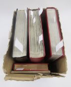 GB & British Empire/Commonwealth Stamps: Box of 3 large +2 small stock books of mint & used QV-