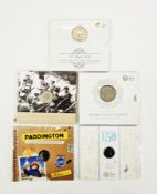 Royal Mint Brilliant Uncirculated cupro-nickel coins (5), Paddington at St Paul's 50p, 2014 £2 100th