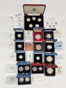 A collection of Silver Proof Coins (14), 1984-1987 £1 Silver Proof Collection, 1986 Commonwealth