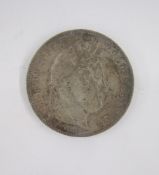 France 5 Francs 1843, Laureate head right, rev. denomination within wreath