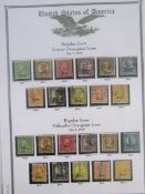 USA Stamps: Album and stock book of used definitives, commemoratives, postage due, air, parcel,