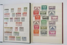 Stamps of Spain: Two small stockbooks mint and used, from first 1850 issue to 1938 including