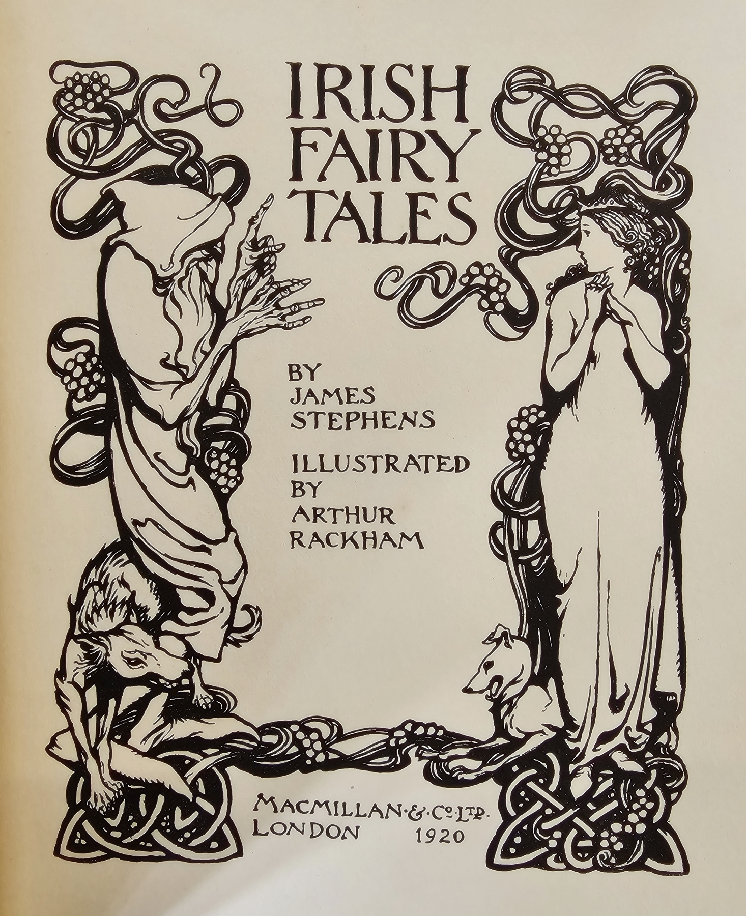 Rackham, Arthur (ills) "Irish Fairytales", by James Stephens, Macmillan & Co 1920, colour plates - Image 7 of 7