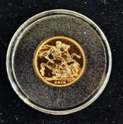 Elizabeth II, 2015  Sovereign, Brilliant Uncirculated, Coronated head right, rev. St George & Dragon