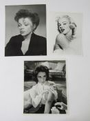 Album of 1940's/50's and other film star photographs, some signed, to include Judy Garland, Bing