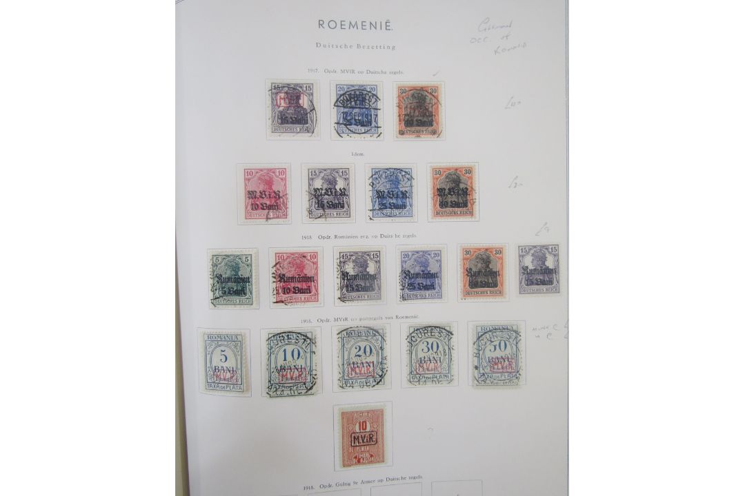Stamps of Romania: Red ‘Simplex’ album of 1911-48 mint and used issues, including German WWI - Image 7 of 7