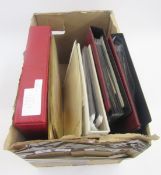 Russia/Soviet CCCP Stamps: Large box of 5 albums with space-related definitives and commemoratives