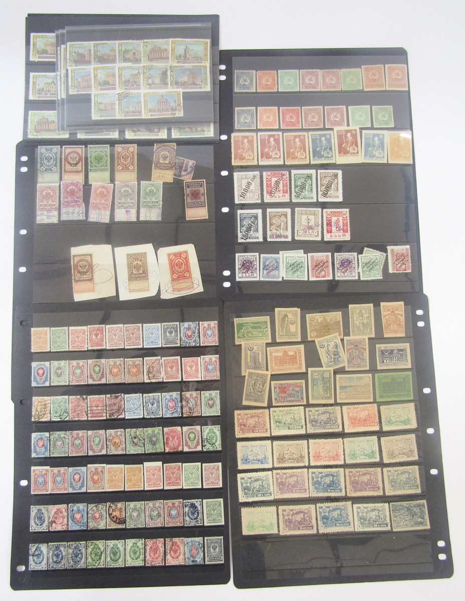 Stamps of Russia and bordering countries: Accumulation of mostly mint and used definitives/ - Image 7 of 9
