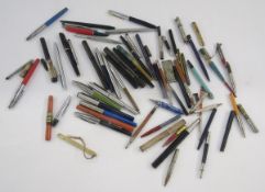 Quantity fountain and other pens to include a Wythen Baby, Baby Safety pen with box, Waterman