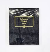 Whitman Folder of complete set of Jefferson Nickels from 1938 to 1983, various grades