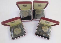 Royal Mint Proof 1973 European Economic Community Fifty Pence Coins (4)