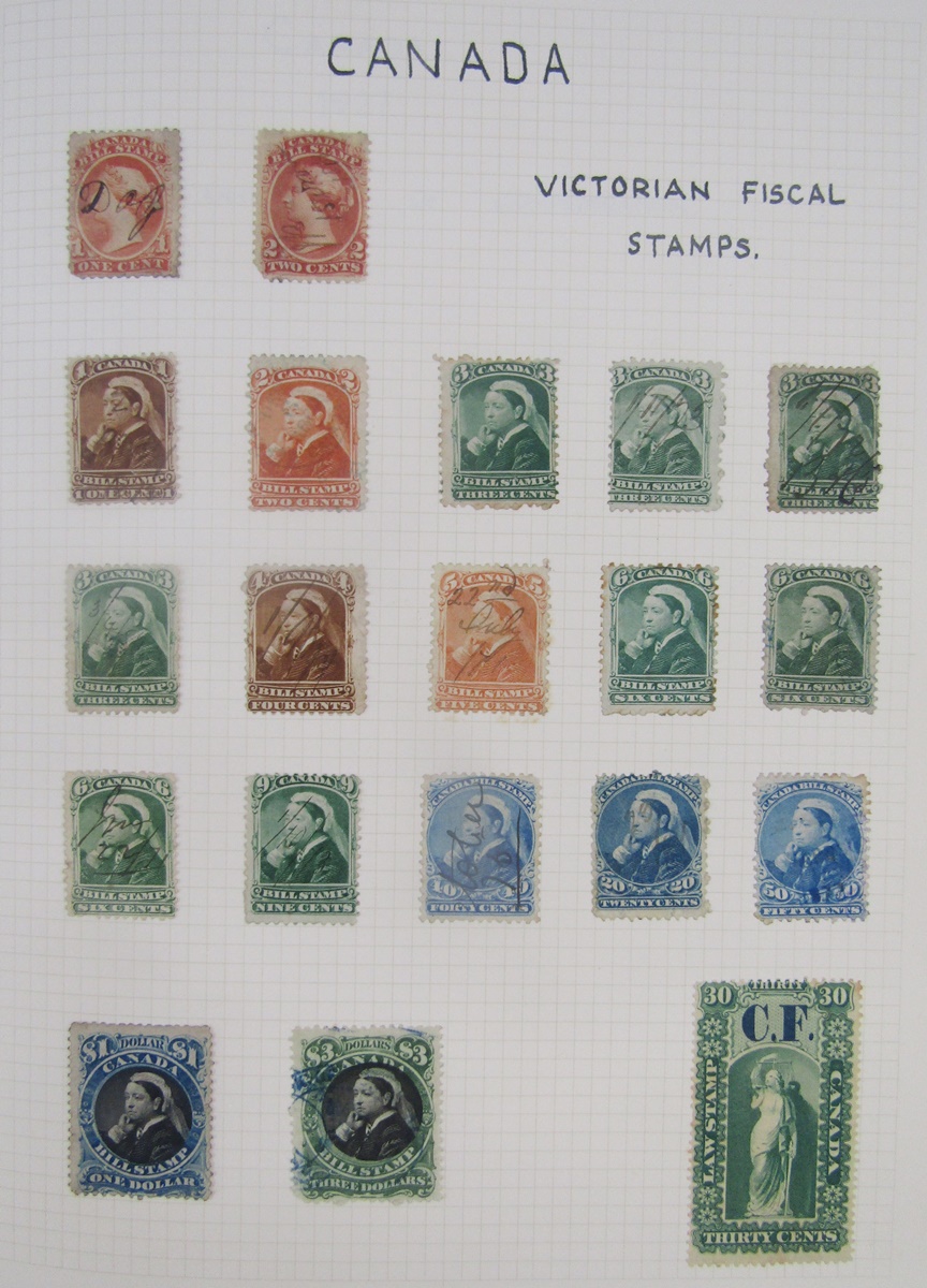 Canada stamps: QV-QEII issues in album, stockbook, and sleeve of definitives, commemoratives, - Image 2 of 9