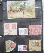 South Africa Stamps: Natal QV-KEVII collection in blue album from 1859 to 1909 of definitives,
