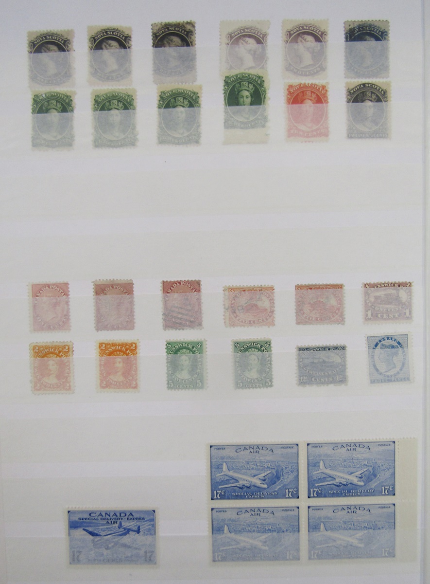 Canada stamps: QV-QEII issues in album, stockbook, and sleeve of definitives, commemoratives, - Image 9 of 9