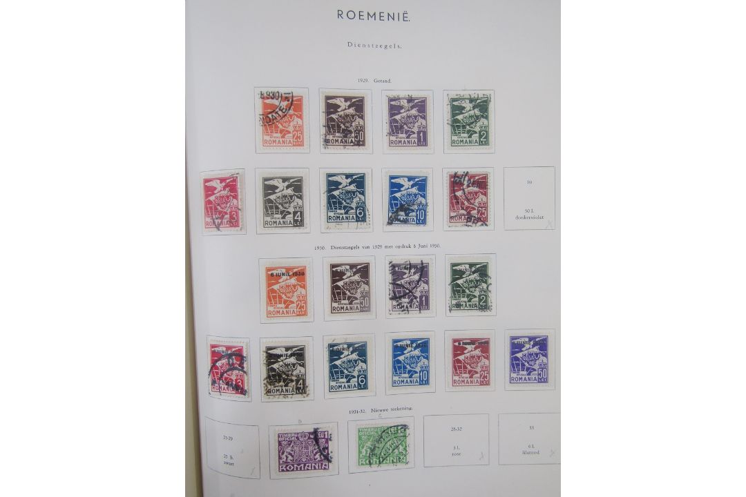 Stamps of Romania: Red ‘Simplex’ album of 1911-48 mint and used issues, including German WWI - Image 6 of 7
