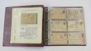 Russia Stamps: Album of some 60 Imperial-period covers and postcards, some written up, with much